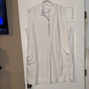 Livi Active White Asymmetrical Dress